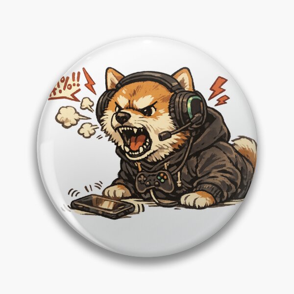 Item preview, Rage Quit Shiba (Gamer Fury) designed and sold by NextNoob485.