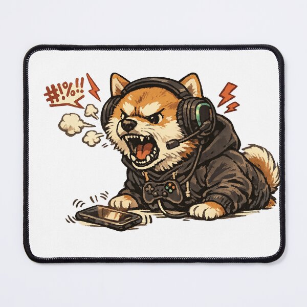 Item preview, Rage Quit Shiba (Gamer Fury) designed and sold by NextNoob485.