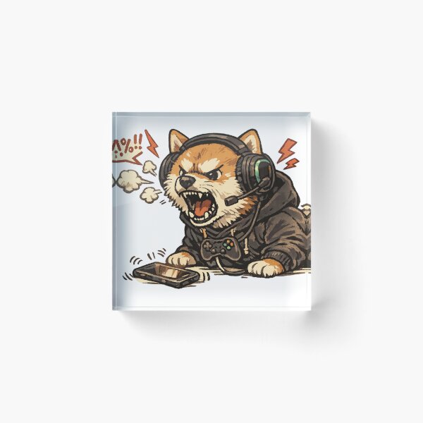 Item preview, Rage Quit Shiba (Gamer Fury) designed and sold by NextNoob485.