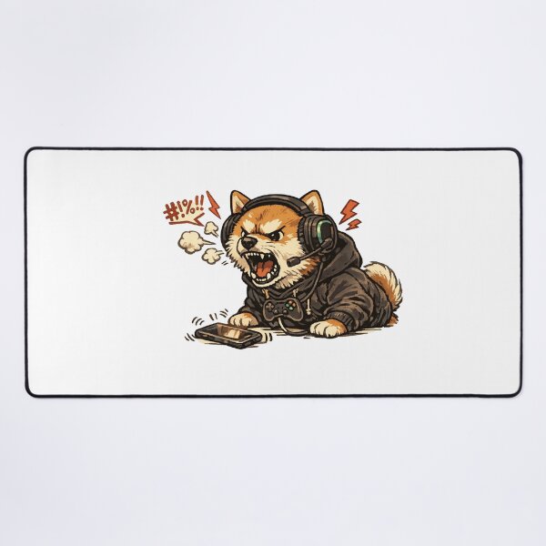 Item preview, Rage Quit Shiba (Gamer Fury) designed and sold by NextNoob485.
