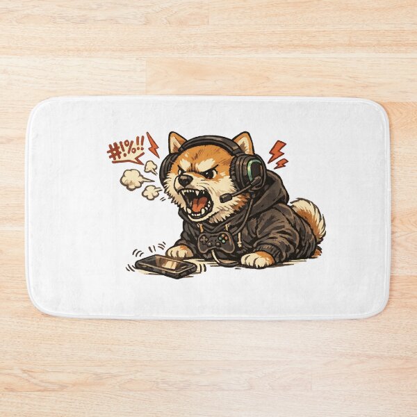 Item preview, Rage Quit Shiba (Gamer Fury) designed and sold by NextNoob485.