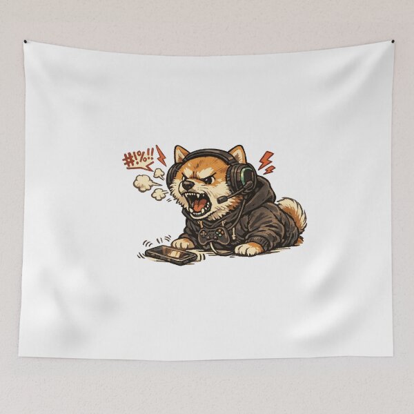Item preview, Rage Quit Shiba (Gamer Fury) designed and sold by NextNoob485.