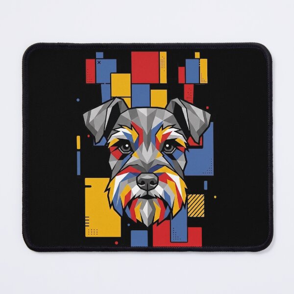Item preview, Funny Miniature Schnauzer Colorful Blocks Geometric Art Mom Dad Kids designed and sold by FurryHavenPH.