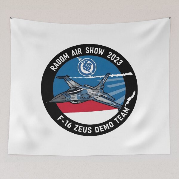 Item preview, Hellenic Air Force F-16 Zeus Demo Team Radom Air Show 2023 Patch designed and sold by CharlieDesings.