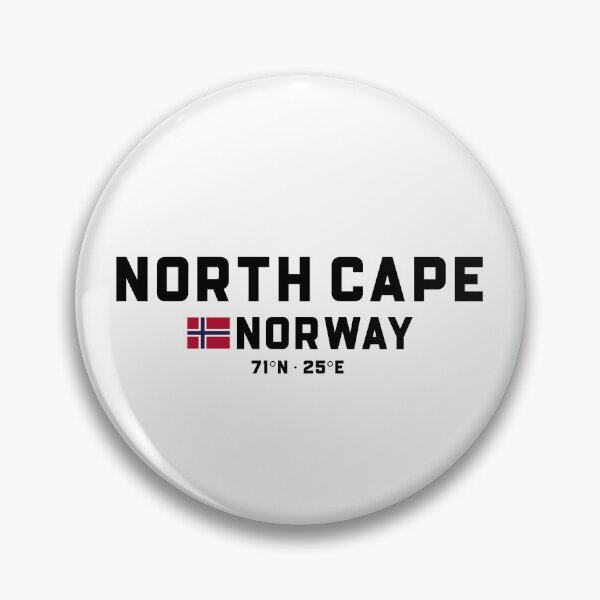 Item preview, North Cape Norway Coordinates and Flag designed and sold by Andersce.