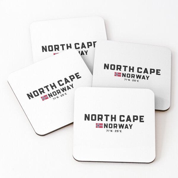 Item preview, North Cape Norway Coordinates and Flag designed and sold by Andersce.