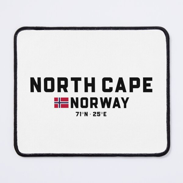 Item preview, North Cape Norway Coordinates and Flag designed and sold by Andersce.