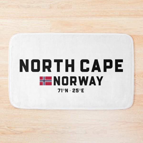 Item preview, North Cape Norway Coordinates and Flag designed and sold by Andersce.