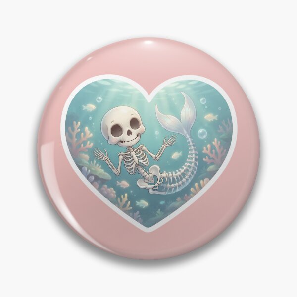 Item preview, Skeleton Mermaid in Underwater Scene designed and sold by Roanemermaid.