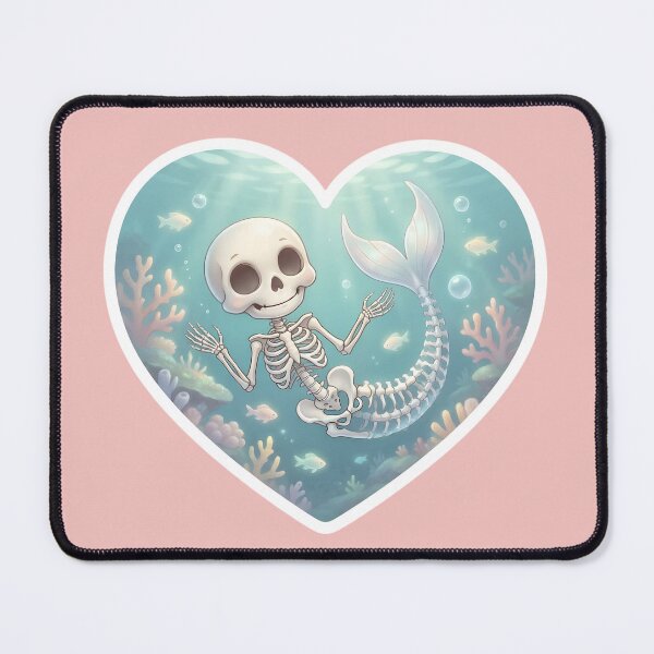 Item preview, Skeleton Mermaid in Underwater Scene designed and sold by Roanemermaid.
