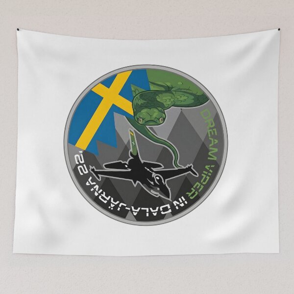 Item preview, Belgian Air Force F-16 Dream Viper Dala-Järna 22 Swedish Patch designed and sold by CharlieDesings.