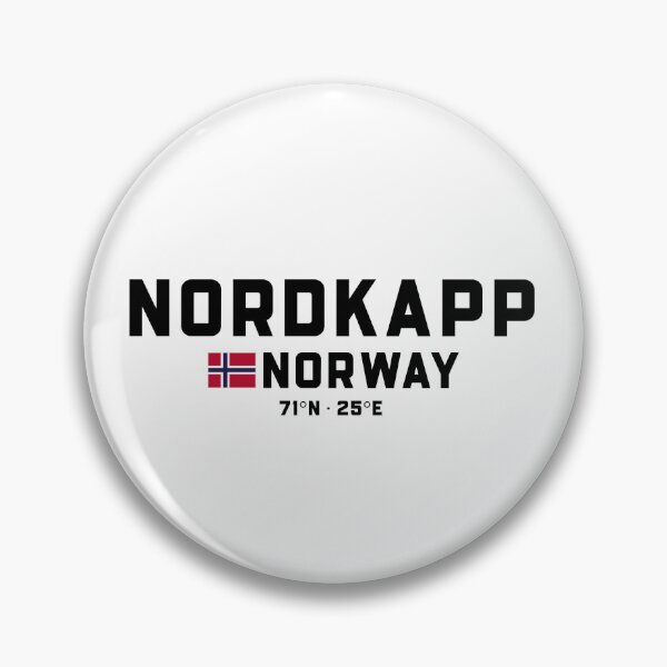 Item preview, Nordkapp Norway Coordinates and Flag designed and sold by Andersce.