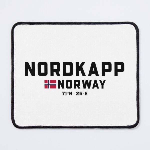 Item preview, Nordkapp Norway Coordinates and Flag designed and sold by Andersce.