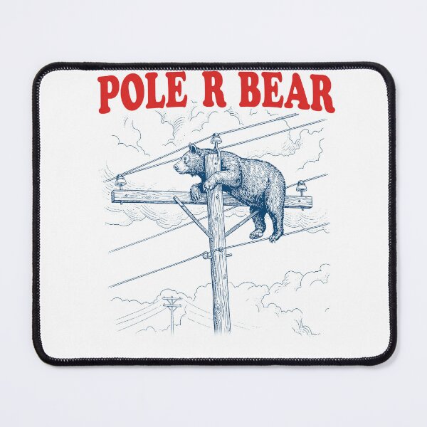 Item preview, Pole R Bear Funny Lineman Utility Pole Wildlife designed and sold by margamPagenberg.