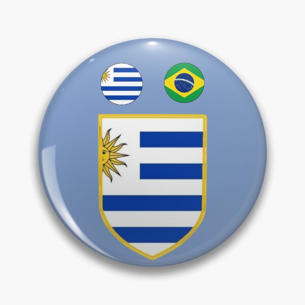 Item preview, Uruguay - World Champions Host Nations Minimalist Football Crest designed and sold by p-Phictures4.