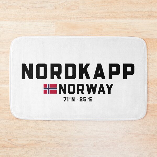 Item preview, Nordkapp Norway Coordinates and Flag designed and sold by Andersce.