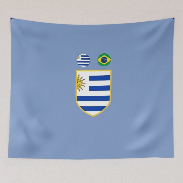 Item preview, Uruguay - World Champions Host Nations Minimalist Football Crest designed and sold by p-Phictures4.