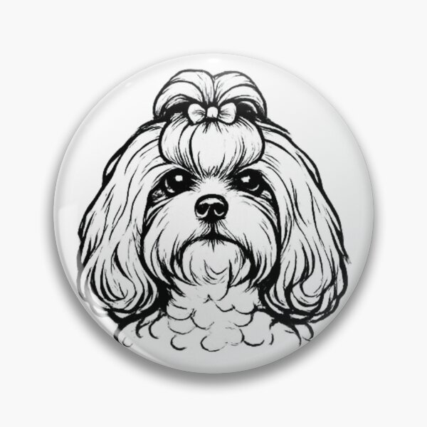 Item preview, Shih Tzu Line Art | Premium Minimalist Dog Portrait designed and sold by zenithviv.