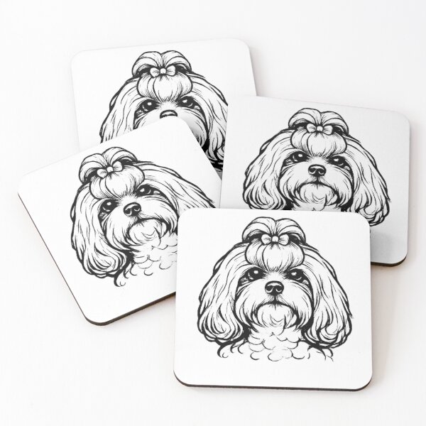 Item preview, Shih Tzu Line Art | Premium Minimalist Dog Portrait designed and sold by zenithviv.