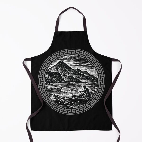 Item preview, Cabo Verde Vintage Woodcut Art designed and sold by Thistle-TShop.