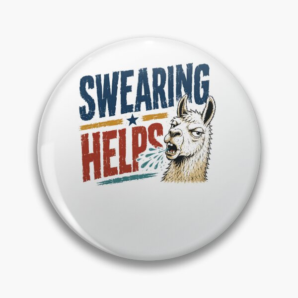 Item preview, Swearing Helps Funny Llama Sarcasm Humor designed and sold by RetroMini2026.