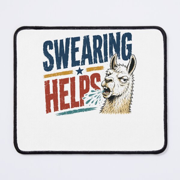Item preview, Swearing Helps Funny Llama Sarcasm Humor designed and sold by RetroMini2026.