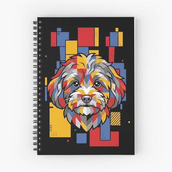 Item preview, Funny Maltipoo Colorful Blocks Geometric Art Mom Dad Kids designed and sold by FurryHavenPH.