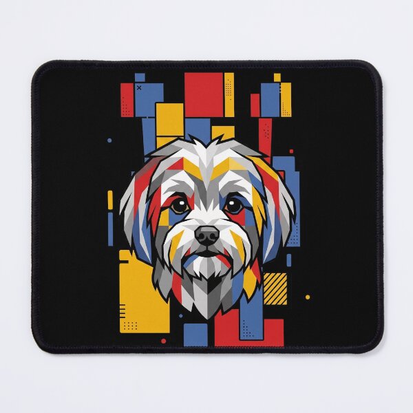 Item preview, Funny Maltese Colorful Blocks Geometric Art Mom Dad Kids designed and sold by FurryHavenPH.