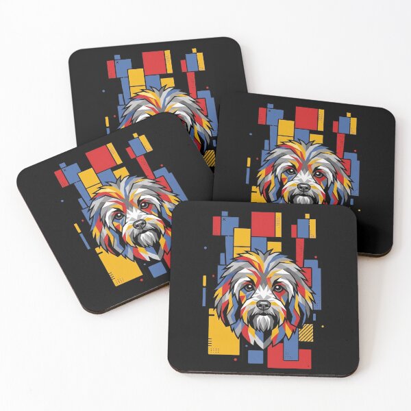 Item preview, Funny Lowchen Colorful Blocks Geometric Art Mom Dad Kids designed and sold by FurryHavenPH.