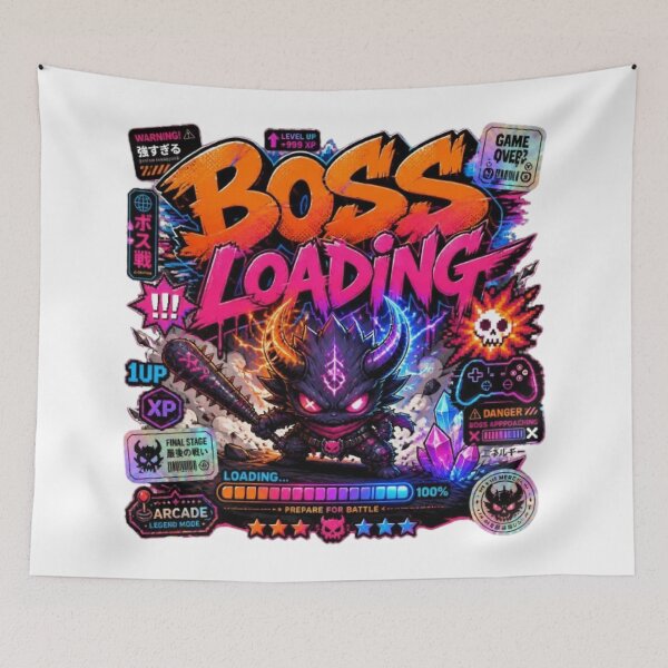 Item preview, Boss Loading Gamer Sticker | Epic Gaming Monster | Funny Esports Graphic designed and sold by Stylestickers55.