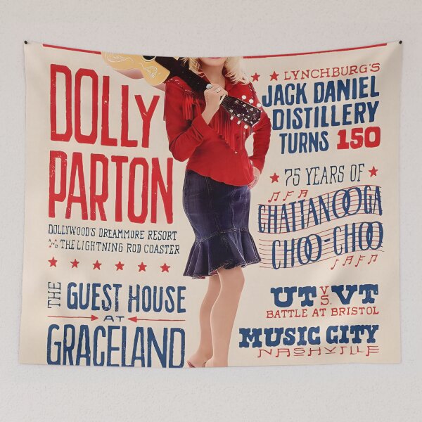 Item preview, Dolly Parton Original Custom Vintage Music Poster Wall Art designed and sold by Cool Robot Bro..