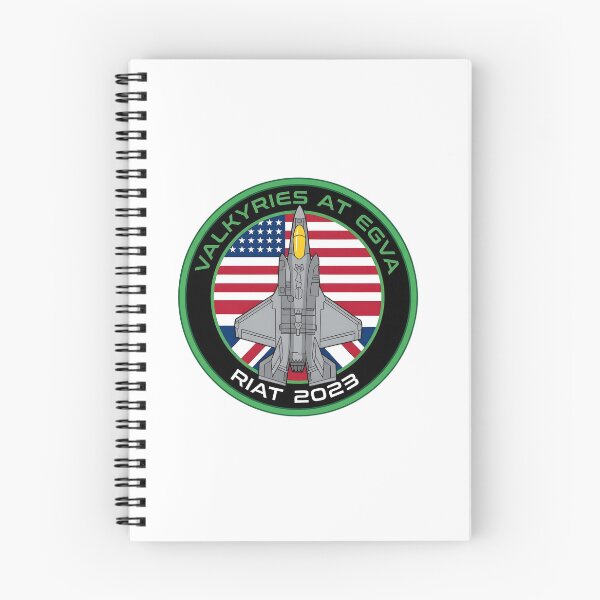 Item preview, USAF 493rd Fighter Squadron Valkyries at EGVA RIAT 2023 Patch designed and sold by CharlieDesings.