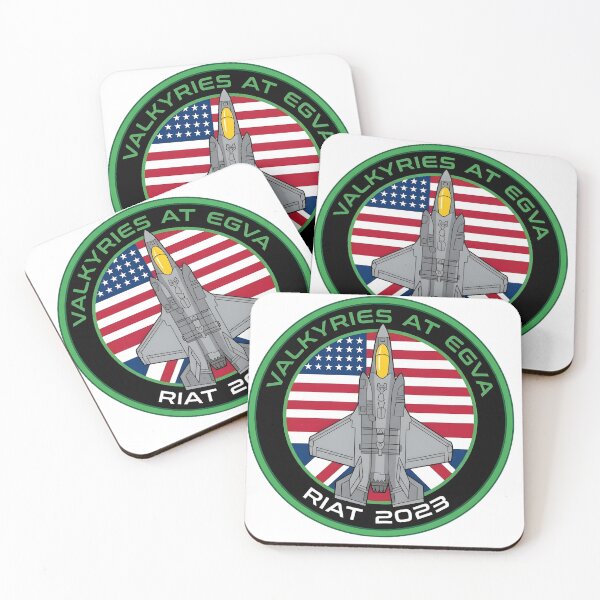 Item preview, USAF 493rd Fighter Squadron Valkyries at EGVA RIAT 2023 Patch designed and sold by CharlieDesings.