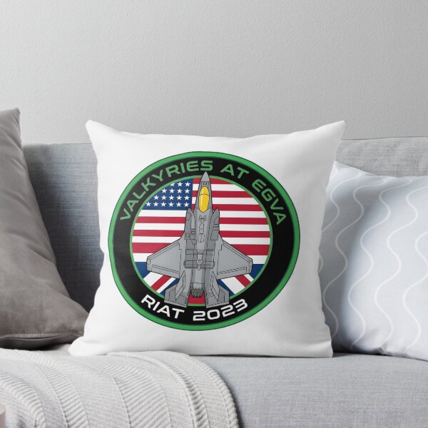 Item preview, USAF 493rd Fighter Squadron Valkyries at EGVA RIAT 2023 Patch designed and sold by CharlieDesings.