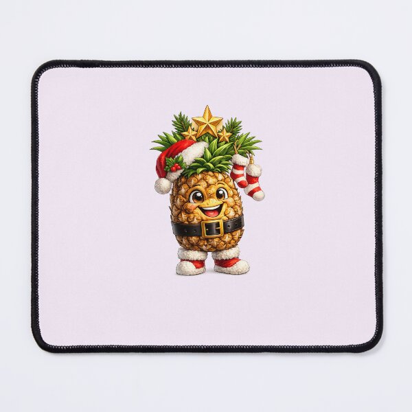 Item preview, Smiling Santa Pineapple Holiday Graphic for Christmas Apparel designed and sold by annenambiro.