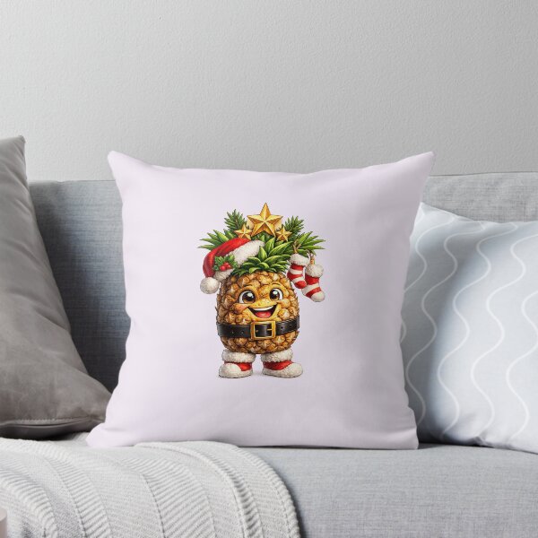 Item preview, Smiling Santa Pineapple Holiday Graphic for Christmas Apparel designed and sold by annenambiro.
