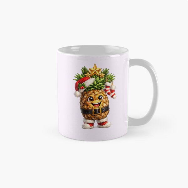 Item preview, Smiling Santa Pineapple Holiday Graphic for Christmas Apparel designed and sold by annenambiro.
