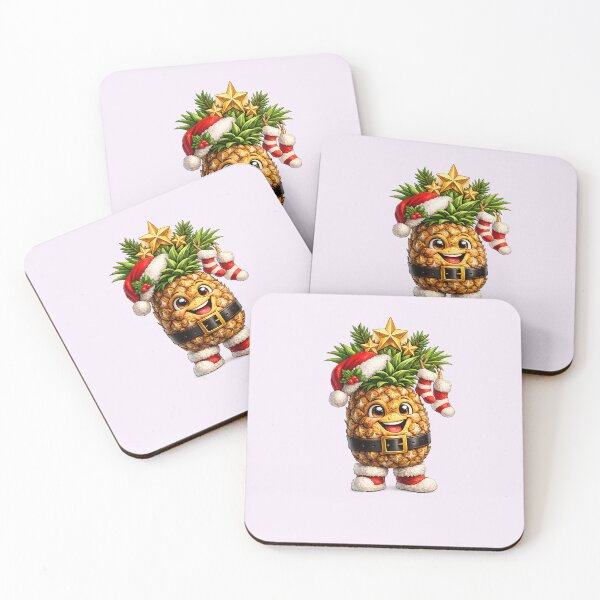 Item preview, Smiling Santa Pineapple Holiday Graphic for Christmas Apparel designed and sold by annenambiro.