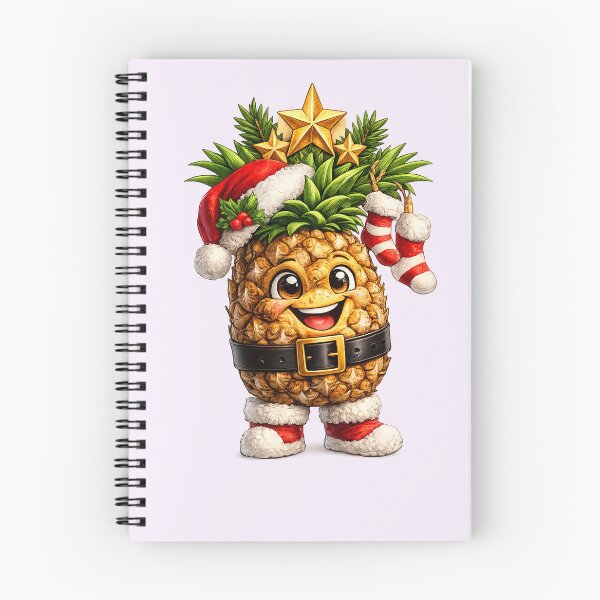 Item preview, Smiling Santa Pineapple Holiday Graphic for Christmas Apparel designed and sold by annenambiro.