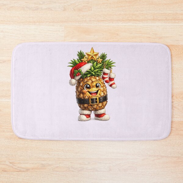 Item preview, Smiling Santa Pineapple Holiday Graphic for Christmas Apparel designed and sold by annenambiro.