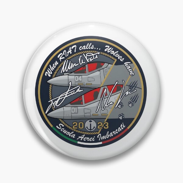 Item preview, Italian Navy Scuola Aerei Imbarcati Wolves RIAT 2023 Patch designed and sold by CharlieDesings.