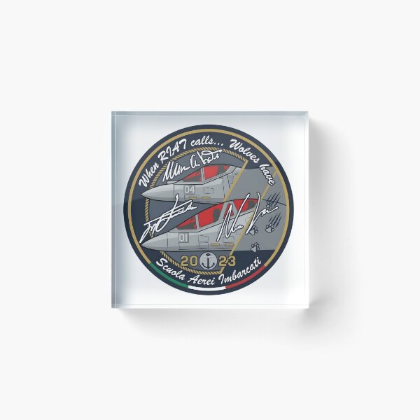 Item preview, Italian Navy Scuola Aerei Imbarcati Wolves RIAT 2023 Patch designed and sold by CharlieDesings.