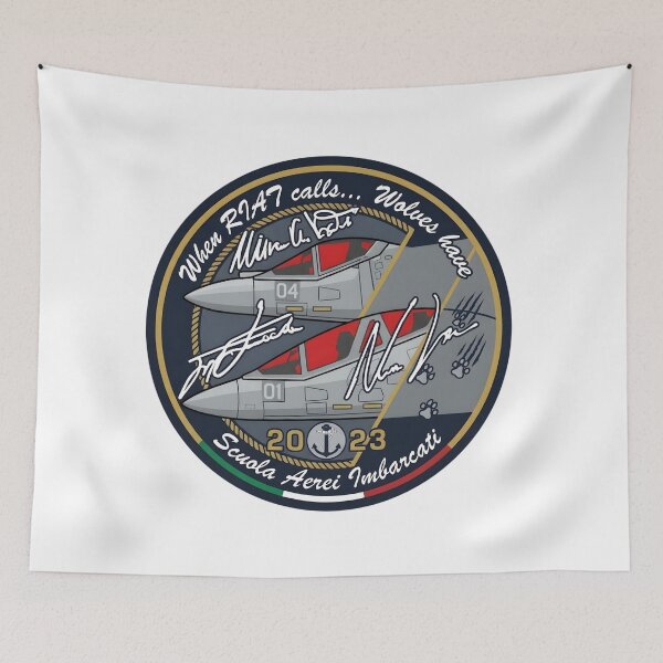 Item preview, Italian Navy Scuola Aerei Imbarcati Wolves RIAT 2023 Patch designed and sold by CharlieDesings.