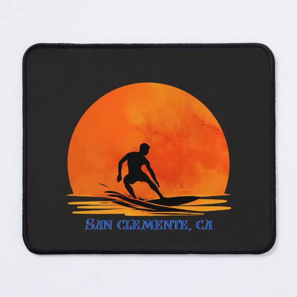 Item preview, Surf Shirt. Surfer Silhouette in Sunset. Chasing Waves in San Clemente, CA. Gift for a Surfer, Surf Lover. designed and sold by ShrimpAndGrits.