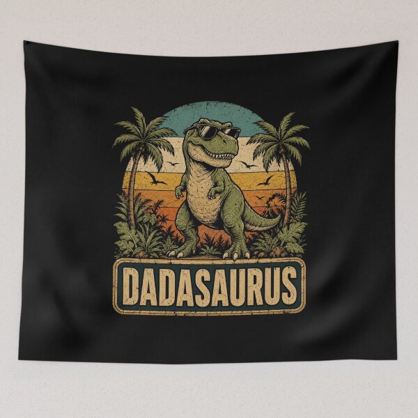 Item preview, Daddysaurus T-Rex Dinosaur Father's Day Daddy Dad Dada Saurus T-Shirt | Funny Dino Dad Graphic Gift designed and sold by Trendably.