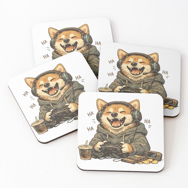 Item preview, Laughing Gamer Shiba (Victory Howl) designed and sold by NextNoob485.