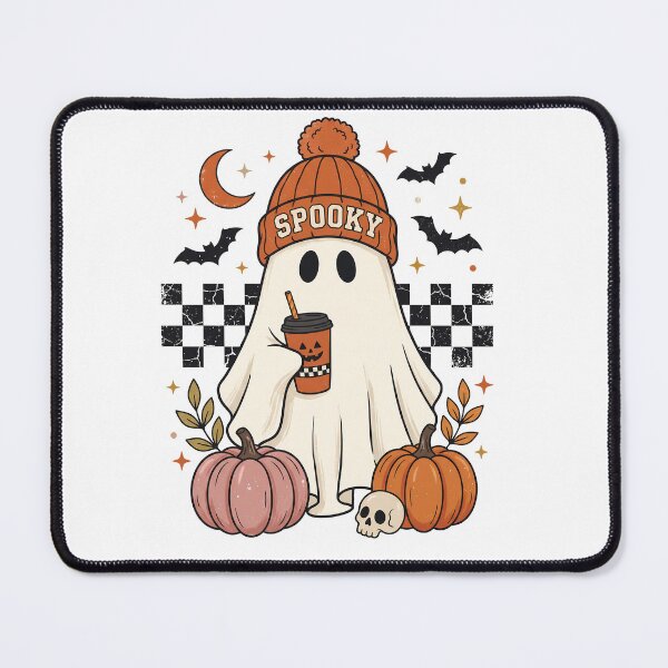 Item preview, Cute Halloween Ghost with Coffee designed and sold by New-DeSignx.