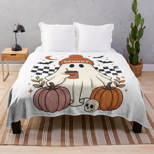 Item preview, Cute Halloween Ghost with Coffee designed and sold by New-DeSignx.
