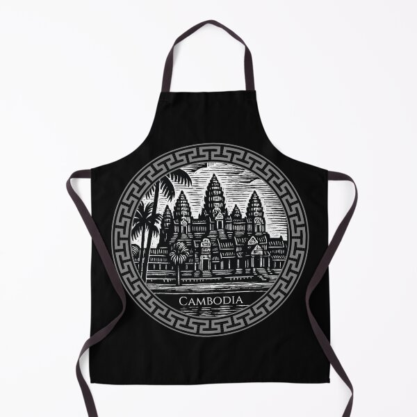 Item preview, Cambodia Vintage Woodcut Art designed and sold by Thistle-TShop.