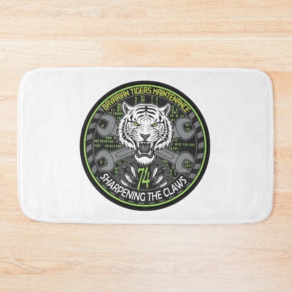 Item preview, German Air Force Bavarian Tigers Maintenance Sharpening The Claws Patch designed and sold by CharlieDesings.